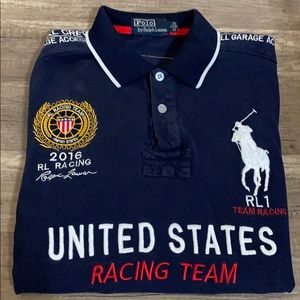 2016 Polo Ralph Lauren USA Racing team Polo shirt